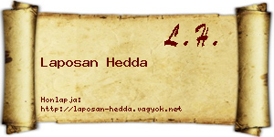 Laposan Hedda névjegykártya